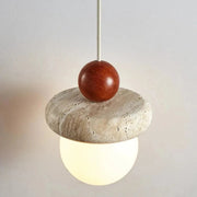 Cream Travertine Pendant Chandelier